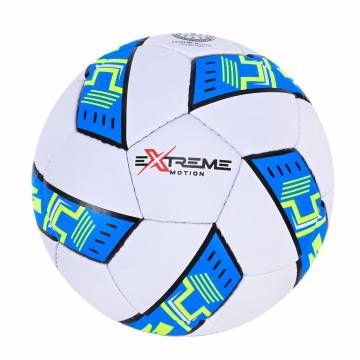 Мяч футбольний Extreme motion №5 білий з синім (FP100/2)