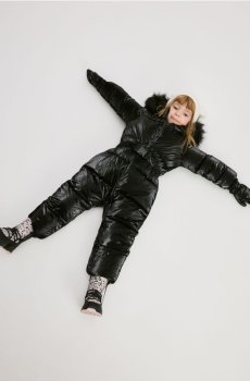 Reserved - Утеплений комбінезон з рукавичками - чорний - 9707X-99X