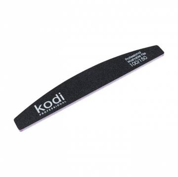 Пилка для ногтей Kodi Professional 100/150 грит полумесяц, черная, 178*28*4 мм Пилка для ногтей Kodi Professional 100/150 грит полумесяц, черная, 178*28*4 мм
