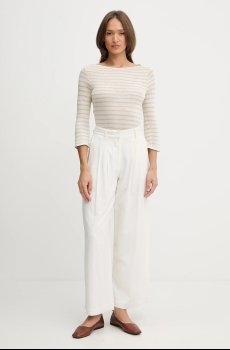 Лонгслив с примесью льна United Colors of Benetton