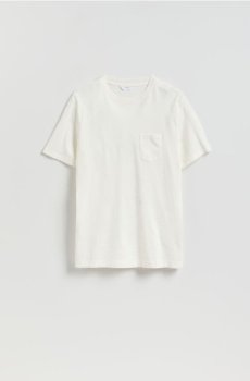 Reserved - Футболка regular із кишенею - кремовий - 247JA-01X