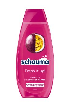Шампунь Schauma Fresh it up! для жирных корней и сухих кончиков, с экстрактом маракуйи, 400 мл