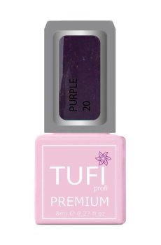Уценка! Гель-лак для ногтей Tufi profi Premium Purple 20 Фиолетовый блеск, 8 мл