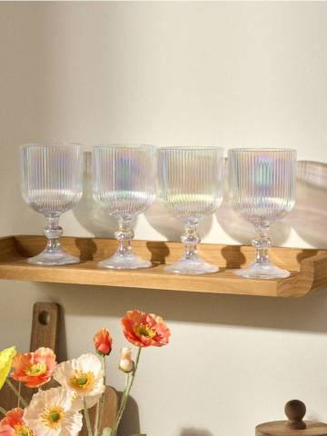 Келихи, 4 шт. - білий