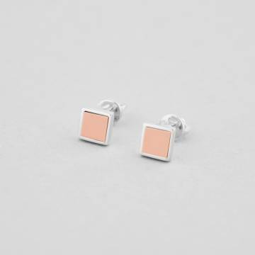 Серебряные серьги Minimal 1947-pink Серебряные серьги Minimal 1947-pink