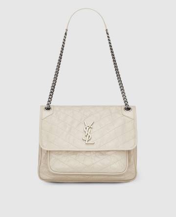 Белая кожаная сумка NIKI Белая кожаная сумка NIKI