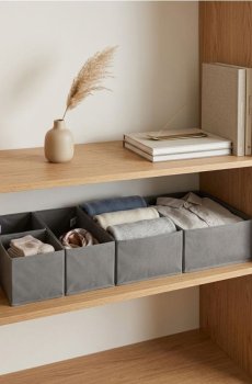 5 pack складних органайзерів для шафи - сірий