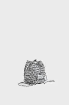 Женская серебристая кожаная сумка Серебряный ONESIZE Bimba Y Lola 261BBFJ4C.11007