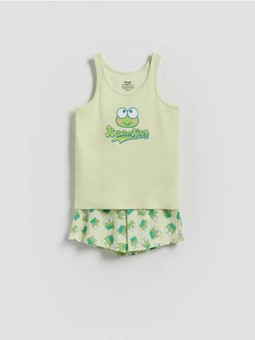 Reserved - GIRLS` PYJAMA - світло-зелений - 618EB-70X Reserved - GIRLS` PYJAMA - світло-зелений - 618EB-70X