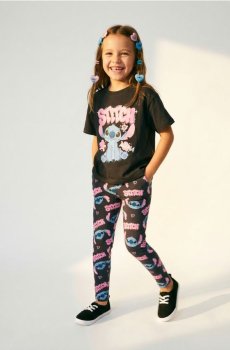 Набір з 2 бавовняних легінсів Lilo & Stitch - різнобарвний