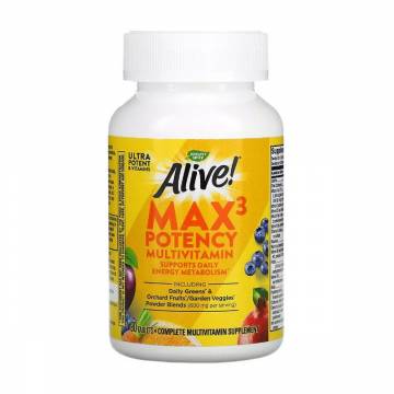 Мультивитамины Natures Way Alive! Max3 Daily с железом, 90 таблеток