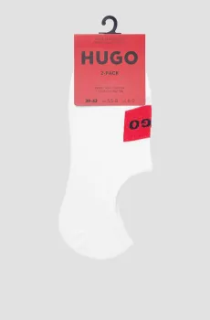 Мужские белые следы (2 пары) Белый 35-38 HUGO 50468123;100