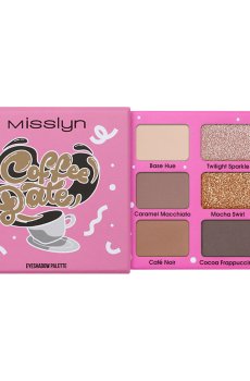 Палетка теней для век Misslyn Coffee Date Eyeshadow Palette 2 Espresso Evening, 7 г