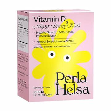 Детский Витамин Д3 Perla Helsa Vitamin D3 Happy Sunny Kids 1000 МЕ, 60 капсул Детский Витамин Д3 Perla Helsa Vitamin D3 Happy Sunny Kids 1000 МЕ, 60 капсул