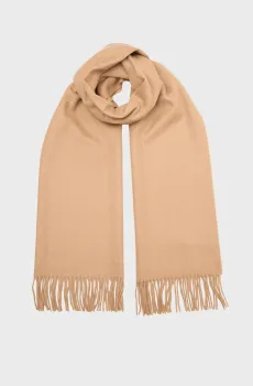 Женский бежевый шерстяной шарф WOOL WOVEN SCARF Бежевый ONESIZE Gant 4920203