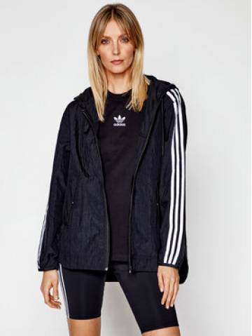 adidas Вітровка Windbreaker GN2780 Чорний Loose Fit adidas Вітровка Windbreaker GN2780 Чорний Loose Fit