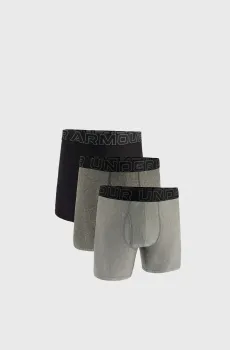 Мужские боксеры (3 шт) M UA Perf Tech 6in Серый L Under Armour 1383878-035