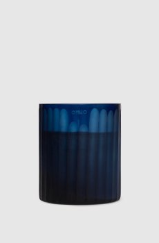 Свеча Royal Blue S с ароматом Ginger Fig в стеклянном подсвечнике