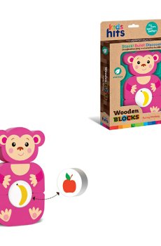 Игрушка деревянная Kids Hits Funny Monkey от 1 года, 18.5*27.9*3 см (KH20/002)