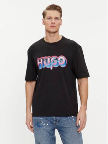 Hugo Футболка Nillumi 50515278 Чорний Regular Fit Hugo Футболка Nillumi 50515278 Чорний Regular Fit