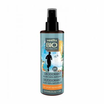 Дезодорант-спрей мужской Venita Bio Natural Care Освежающий, 100 г Дезодорант-спрей мужской Venita Bio Natural Care Освежающий, 100 г