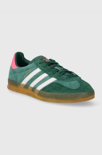 Кроссовки adidas Originals Gazelle Indoor цвет зелёный Кроссовки adidas Originals Gazelle Indoor цвет зелёный