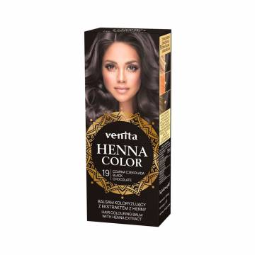 Оттеночный бальзам для волос Venita Henna Color Hair Colouring Balm с экстрактом хны, 19 Black Chocolate, 50 мл Оттеночный бальзам для волос Venita Henna Color Hair Colouring Balm с экстрактом хны, 19 Black Chocolate, 50 мл