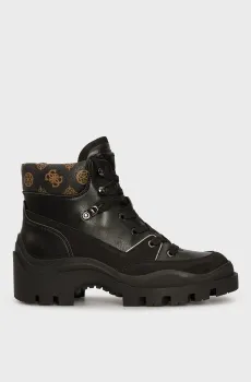 Женские черные тимберленды YIA Черный 38 Guess FLFYIAELE10