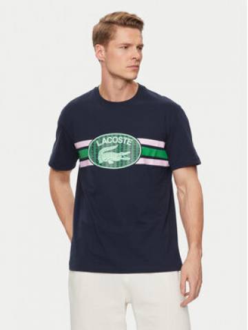 Lacoste Футболка TH1415 Cиній Regular Fit Lacoste Футболка TH1415 Cиній Regular Fit