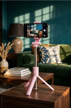 Selfie stick - рожевий