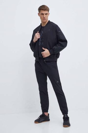 Куртка-бомбер adidas Originals мужская цвет чёрный переходная IS5385 Куртка-бомбер adidas Originals мужская цвет чёрный переходная IS5385
