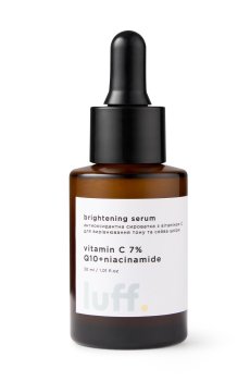 Антиоксидантная сыворотка для лица Luff Brightening Serum с витамином С, для выравнивания тона и сияния кожи, 30 мл