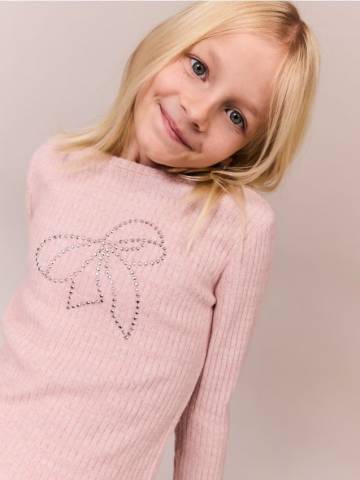 Reserved - GIRLS` BLOUSE - пильно-рожевий - 521EG-39X Reserved - GIRLS` BLOUSE - пильно-рожевий - 521EG-39X
