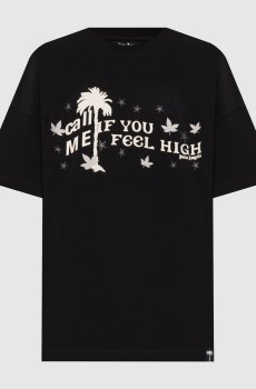 Черная футболка Feel High