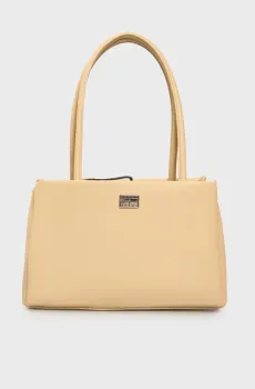 Женская бежевая сумка TJW AMERICAN COOL MED TOTE Бежевый ONESIZE Tommy Jeans AW0AW17297