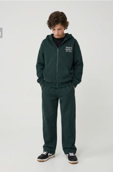 Широкі спортивні штани - green spruce