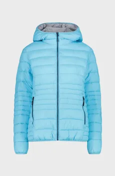 Женская голубая куртка FIX HOOD SORONA AURA FL Голубой 40 CMP 35K4076-L222