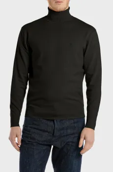 Мужской черный гольф Черный S Replay UK4861.000.G23138