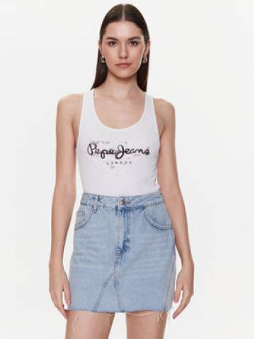 Pepe Jeans Топ Ozella PL505474 Білий Regular Fit Pepe Jeans Топ Ozella PL505474 Білий Regular Fit