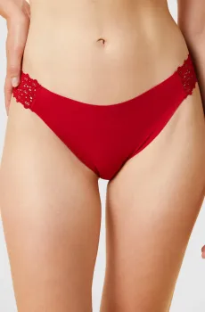 Женские красные трусики-слипы WISH Красный S Etam 6515677