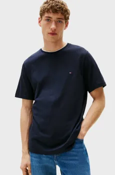 Мужская темно-синяя футболка COTTON MODAL TEE Синий S Tommy Hilfiger MW0MW39368