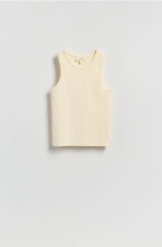 Reserved - Топ з ліоцелом - кремовий - 116IT-01X