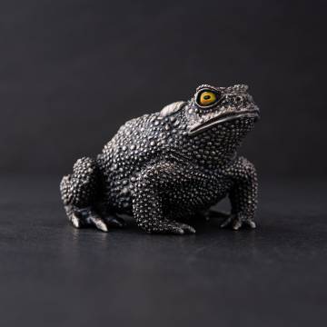 Серебряная фигура ручной работы "Лягушка" 23140ж Серебряная фигура ручной работы "Лягушка" 23140ж