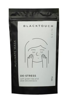 Успокаивающая альгинатная маска для лица BlackTouch De-Stress Alginate Mask с экстрактом зеленого чая и алоэ вера, 100 г