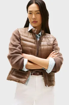 Женский коричневый жилет UL DOWN Коричневый XS Tommy Hilfiger WW0WW45499