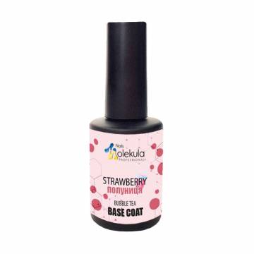 Цветная база для гель-лака Nails Molekula Professional Bubble Tea Base Coat, Strawberry, 12 мл Цветная база для гель-лака Nails Molekula Professional Bubble Tea Base Coat, Strawberry, 12 мл