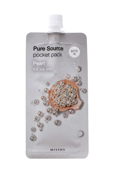 Ночная маска для лица Missha Pure Source Pocket Pack Pearl с экстрактом жемчуга, 10 мл