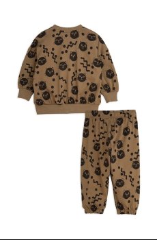 Хлопковый костюм для младенцев Mini Rodini Squiggly cats