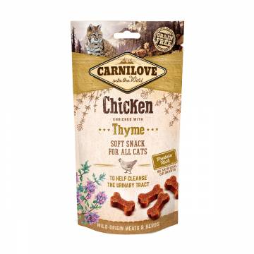 Лакомство для кошек Carnilove Soft Snack с курицей и тимьяном, 50 г Лакомство для кошек Carnilove Soft Snack с курицей и тимьяном, 50 г