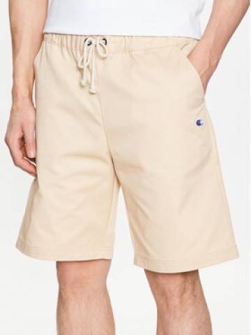Champion Шорти з тканини 217239 Бежевий Relaxed Fit Champion Шорти з тканини 217239 Бежевий Relaxed Fit